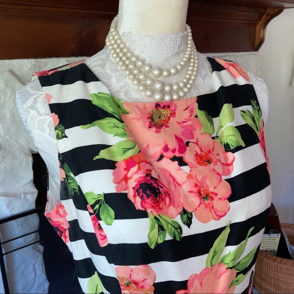 JESSICA HOWARD FLORAL PRINT DRESS SIZE 10P - Picture 2 of 10